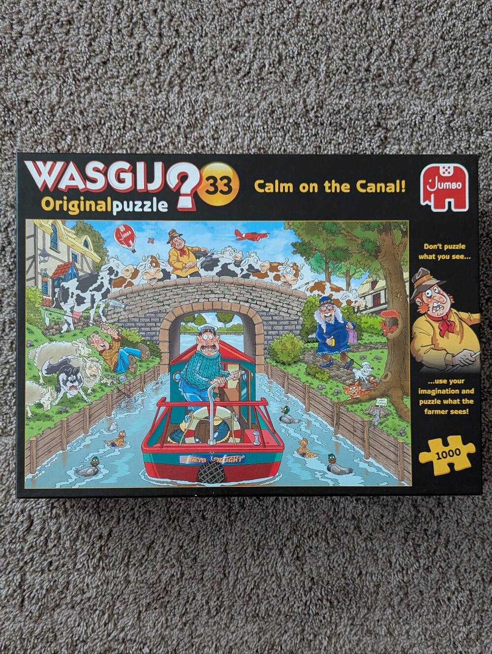 Wasgij Original 33: "Calm on the Canal!" 1000-Piece Mystery Jigsaw Puzzle
